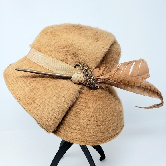 Winner Accessories - Winner Brand Vintage Tan Fashion Hat Womens 22
